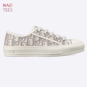 [TRENDDING] Dior Women Walk_n_Dior Sneaker Gray Dior Oblique Embroidered Cotton