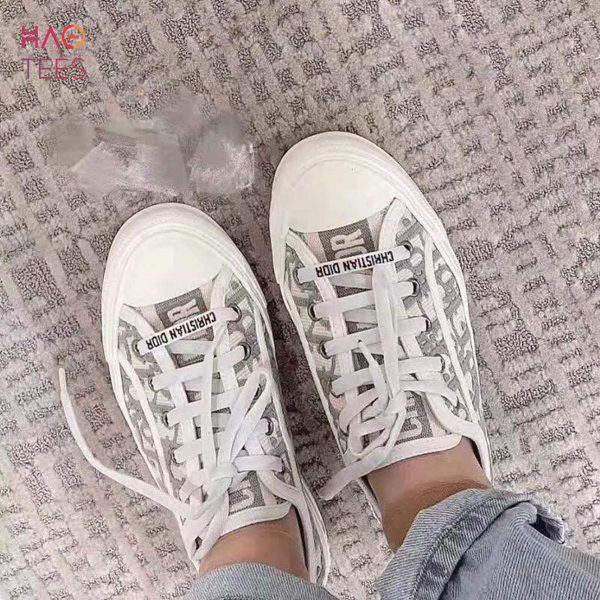 [TRENDDING] Dior Women Walk_n_Dior Sneaker Gray Dior Oblique Embroidered Cotton