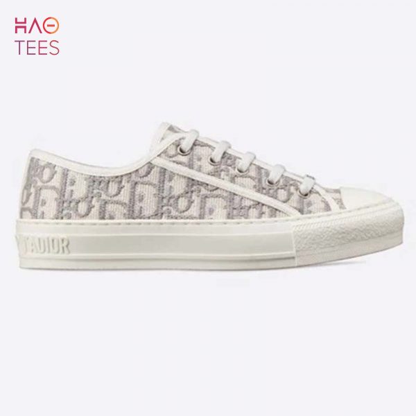 [TRENDDING] Dior Women Walk_n_Dior Sneaker Gray Dior Oblique Embroidered Cotton