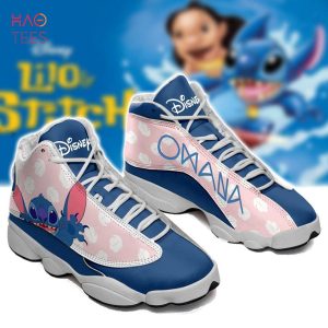 Ohana Lilo Stitch Form Air Jordan 13 Disney Sneakers Sport Shoes Full Size