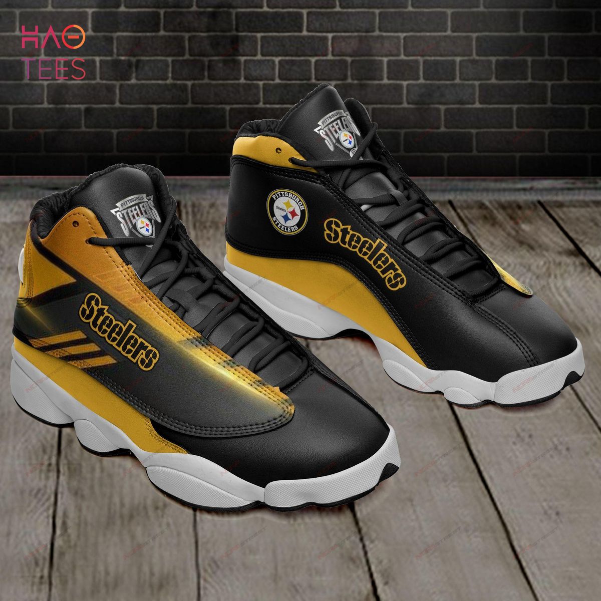 Pittsburgh Steelers Air Jordan 13 Sneakers Sport Shoes Plus Size
