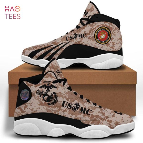 Usmc Air Jordan 13 Custom Sneakers Sport Shoes Plus Size