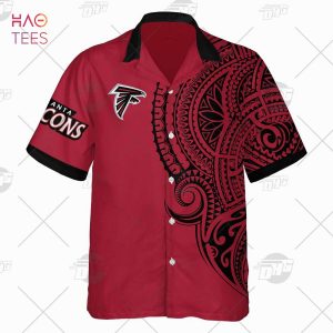 Personalize NFL Atlanta Falcons Polynesian Tattoo Design Hawaiian Shirt