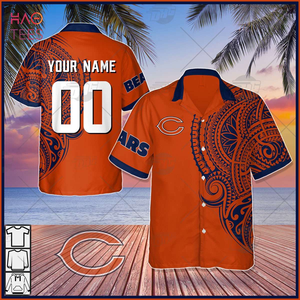 Custom Name Chicago Bears Baseball Jersey Shirt Unique Gift