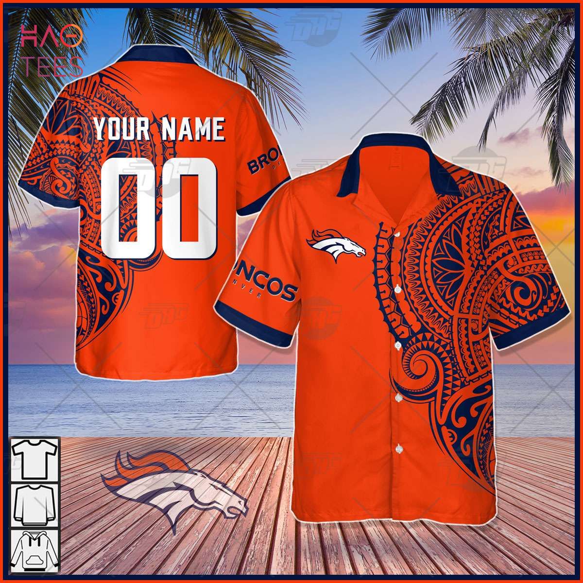 Personalize NFL Dallas Cowboys Polynesian Tattoo Design Hawaiian Shirt