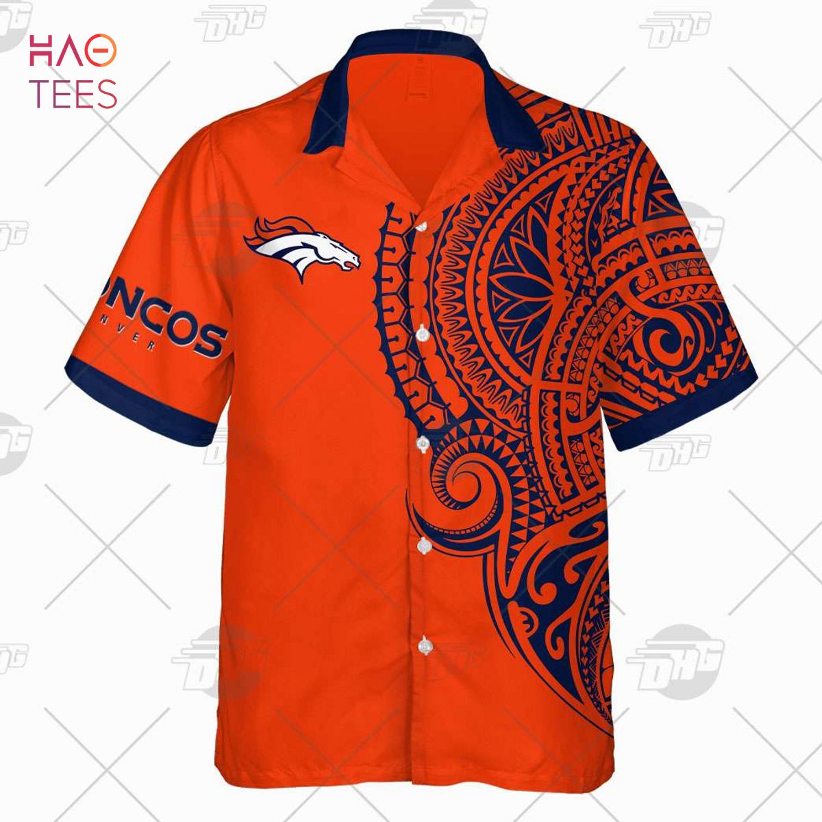 Denver Broncos NFL Flower Hawaiian Shirt Impressive Gift For Fans -  Freedomdesign