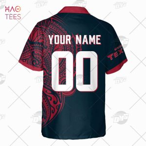 HOT Houston Texans Big Logo Personalized Name And Number Hawaiian Shirt