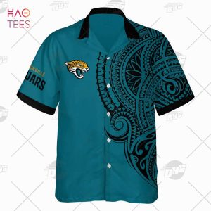 Personalize NFL Jacksonville Jaguars Polynesian Tattoo Design Hawaiian Shirt