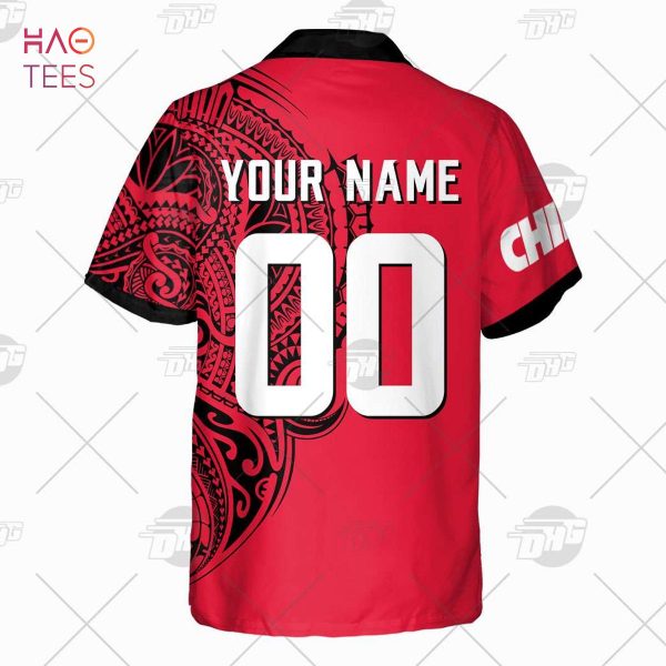 Personalize NFL Kansas City Chiefs Polynesian Tattoo Design Hawaiian Shirt