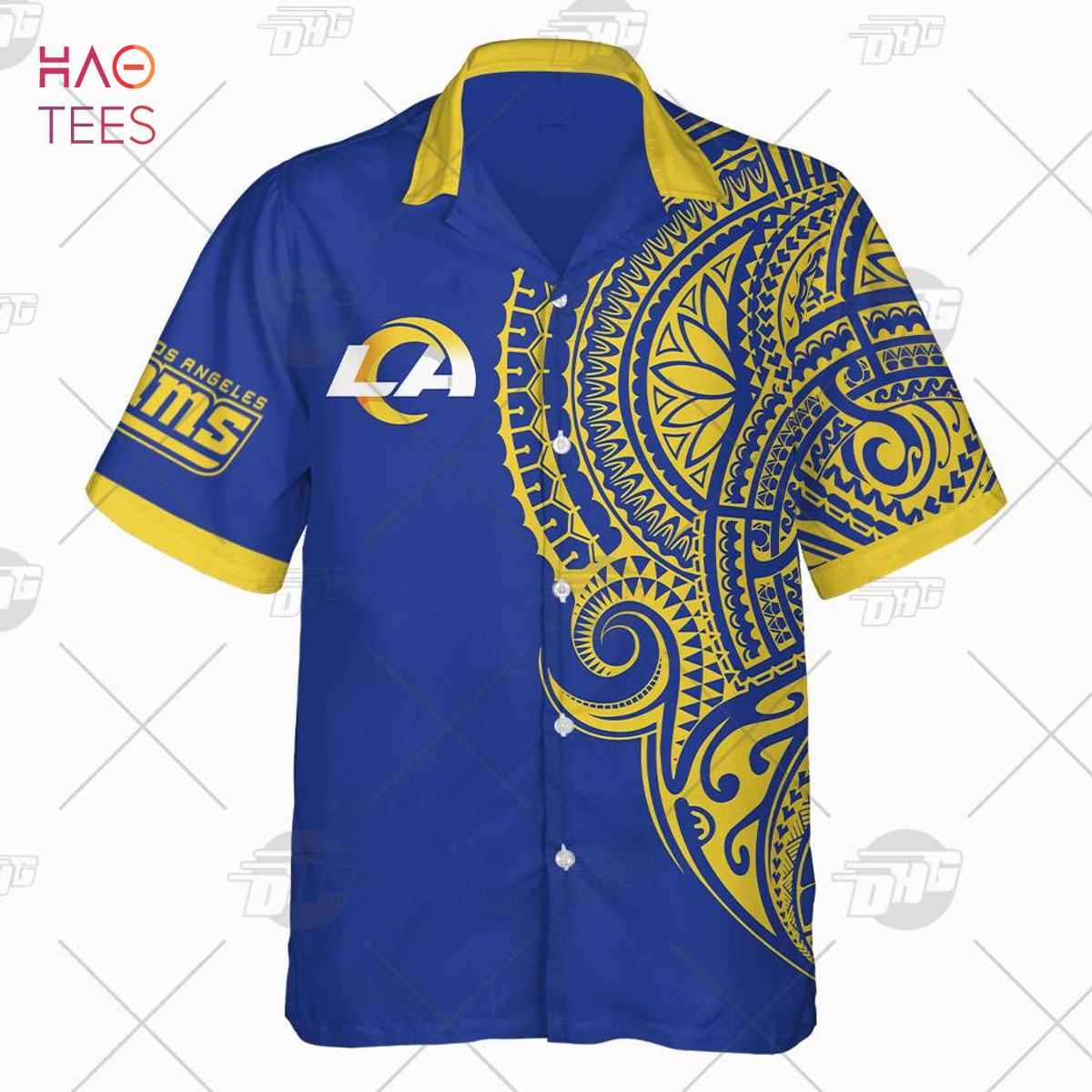 Nfl Los Angeles Rams Custom Name Minions Lover Hawaiian Shirt For