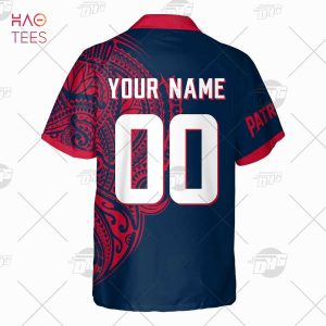 Personalized Nfl New England Patriots Hawaiian Shirt And Shorts Custom Name  Hawaiian Shirts Aloha Shirts - Laughinks