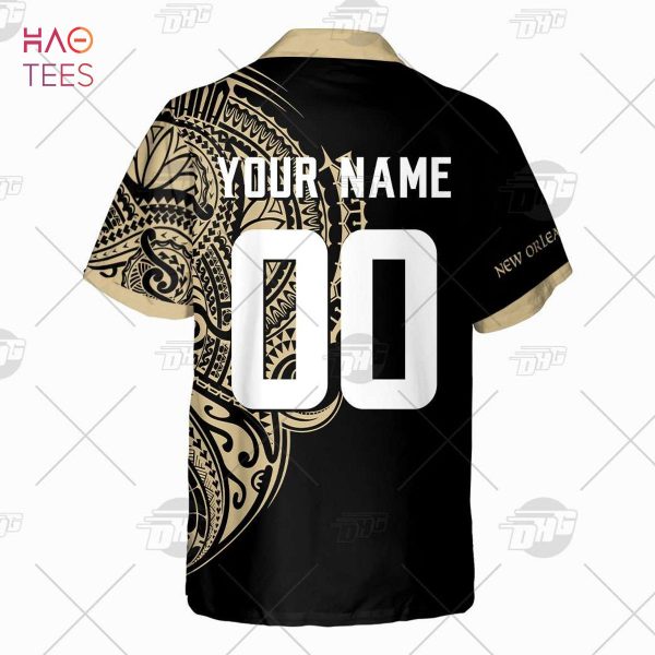 Personalize NFL New Orleans Saints Polynesian Tattoo Design Hawaiian Shirt