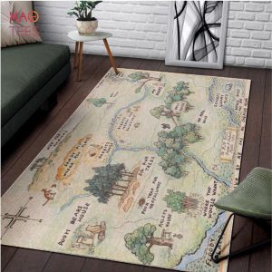 BEST 100 Acre Wood Map Winnie The Pooh Jungle Limited Edition Rug Carpet