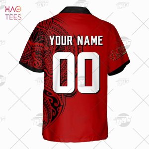 San Francisco 49ers NFL Jersey – Polynesian Design White – Anehana