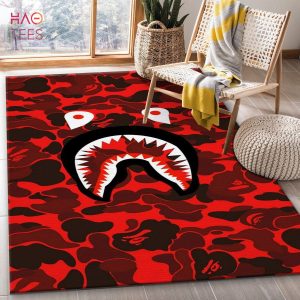BEST Bape Area Rug For Christmas Fashion Brand Rug Living Room Rug Floor Decor Home Decor