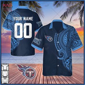 Personalize NFL Tennessee Titans Polynesian Tattoo Design Hawaiian Shirt