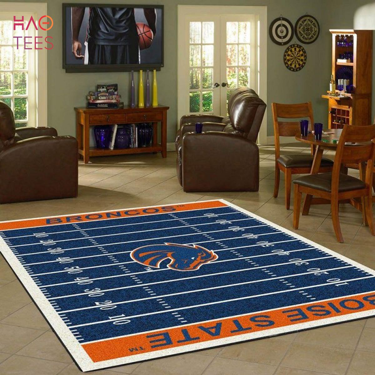 BEST Boise State Rug Team Home Field Carpet Living Room Rugs