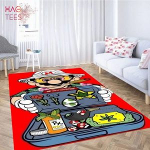 BEST Cartoon characters smoking weed carpet living room rugs