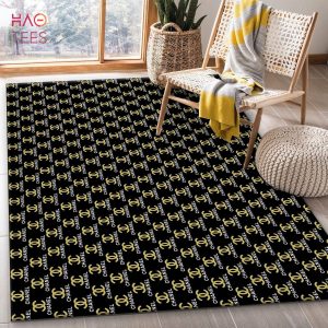 BEST Chanel Area Rug For Christmas Fashion Brand Rug Bedroom Rug Family Gift US Decor
