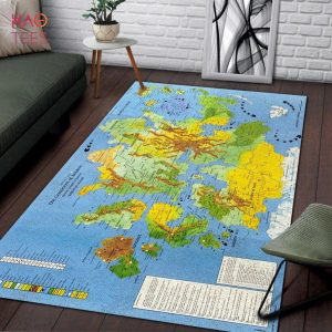 BEST Dungeons Dragons Map Of Krynn Area Limited Edition Rug Carpet