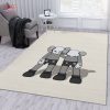BEST Kaws Along The Way Grey Area Rug Living Room Rug Family Gift US Decor