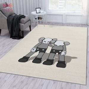 BEST Kaws Along The Way Grey Area Rug Living Room Rug Family Gift US Decor