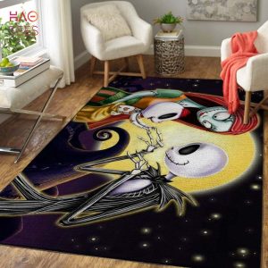 BEST The Nightmare Before Christmas Jack Skellington Family Area Living Room Rug Carpet