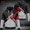 AVAILABLE Adidas Full White Color Mix Pattern 3D Hoodie Limited Edition