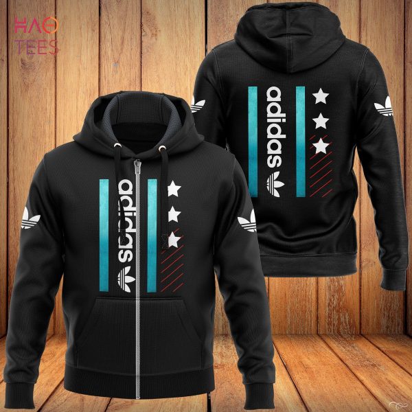 AVAILABLE Adidas Luxury Black Background Hoodie Limited Edition