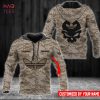 AVAILAVLE Adidas Luxury Brand Army Camouflage Grey 3D Hoodie Limited Edition