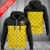 BEST Adidas Black Mix Gold Luxury Hoodie Limited Edition