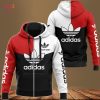 BEST Adidas Black White Red Luxury Hoodie Limited Edition