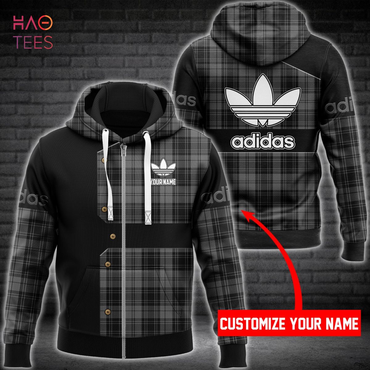 BEST Adidas Dark Grey Mix Black Luxury Hoodie Limited Edition Luxury Store