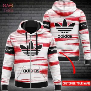 BEST Adidas Red White Black Luxury Brand Hoodie Limited Edition