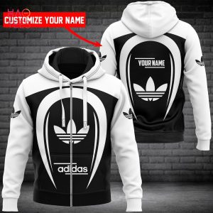 BEST Adidas White Logo Basic Pattern Luxury Hoodie Limited Edition