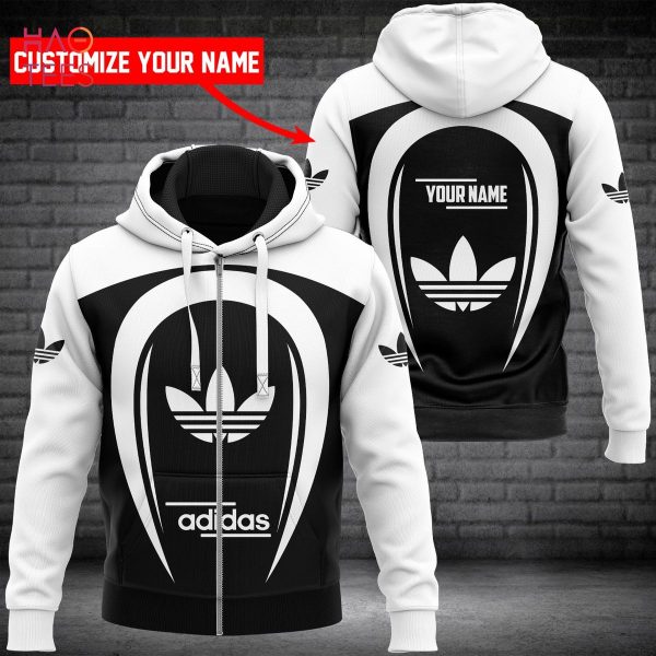 BEST Adidas White Logo Basic Pattern Luxury Hoodie Limited Edition
