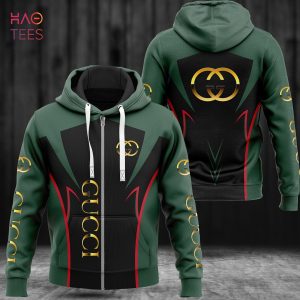 BEST Gucci Dark Color Black Green Luxury Hoodie Limited Edition