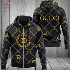 BEST Gucci Luxury Brand Square Pattern 3D Hoodie Limited Edition