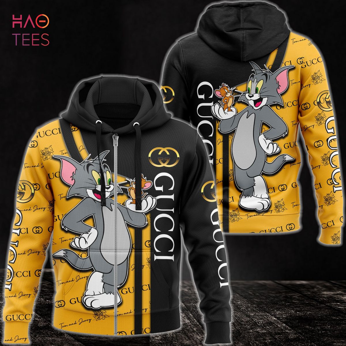 BEST Gucci Tom And Jerry Luxury 3D Hoodie POD Design Luxury Store