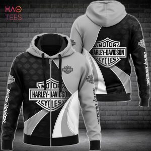 BEST Harley Davidson Black Mix Grey Luxury Hoodie Limited Edition