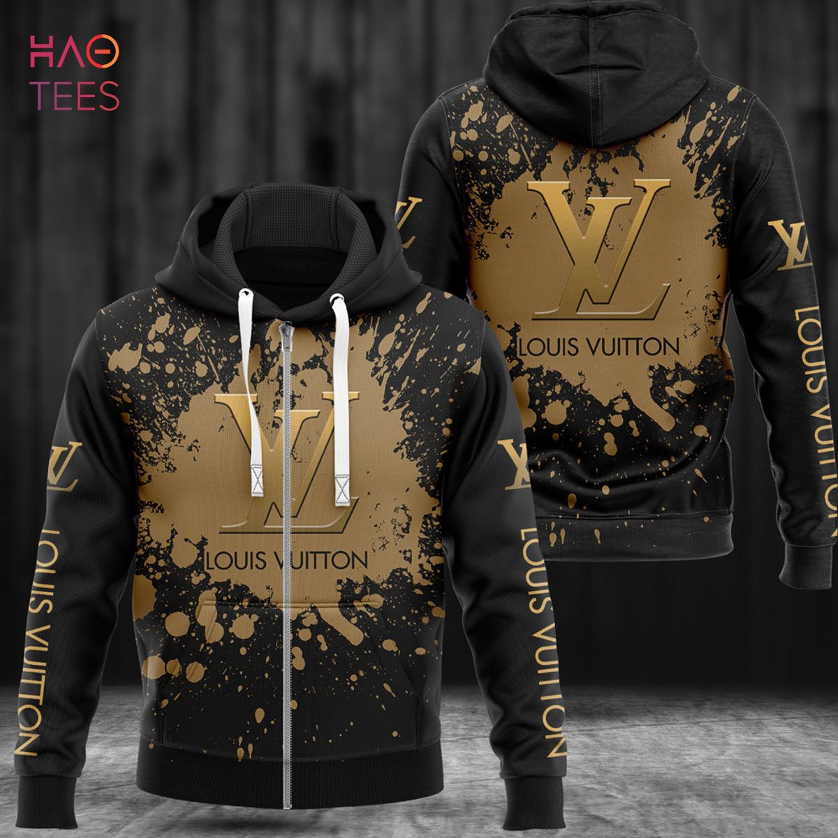BEST Louis Vuitton Paint Flakes Pattern Luxury 3D Hoodie Limited Edition