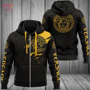 BEST Versace Luxury Brand Black And Gold 3D Hoodie Limited Edition