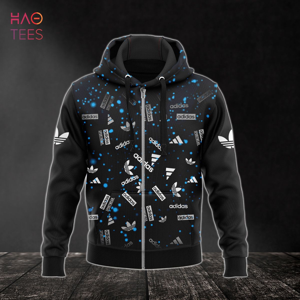 HOT Adidas Dark Color Full Printing 3D Hoodie Limited Edition Luxury Store