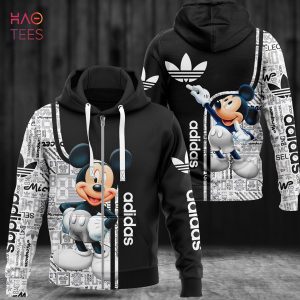 HOT Adidas Luxury Brand Cartoon Mickey 3D Hoodie Limited Edition