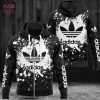 HOT Adidas Luxyury Brand White Black Hoodie Limited Edition