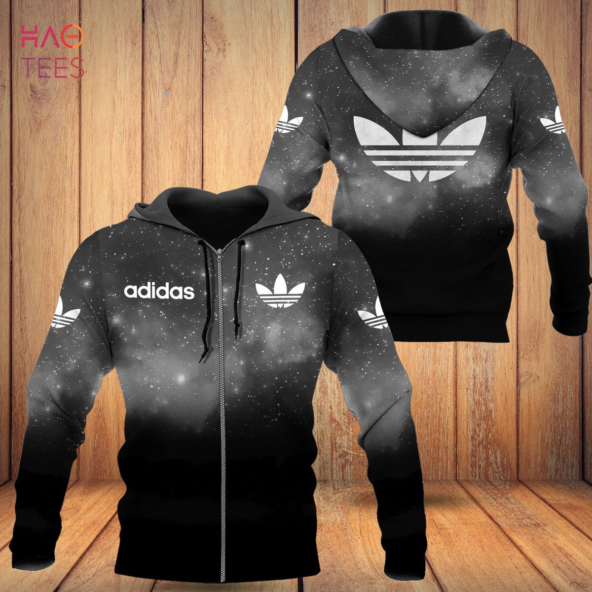 HOT Adidas Ombre Black Grey Luxury Hoodie Limited Edition Luxury Store