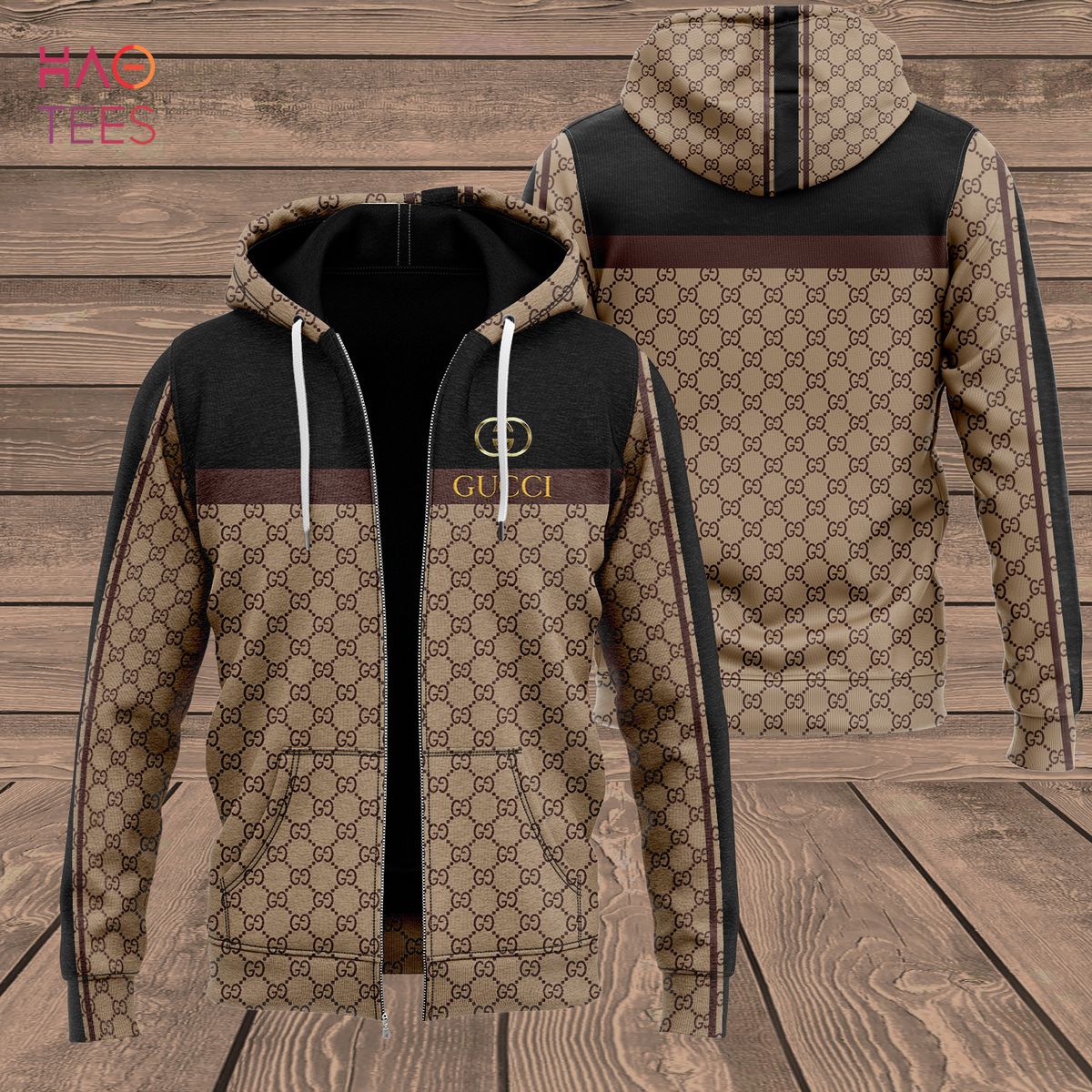 HOT Gucci Dark Black Brown Luxury Hoodie Limited Edition Luxury Store