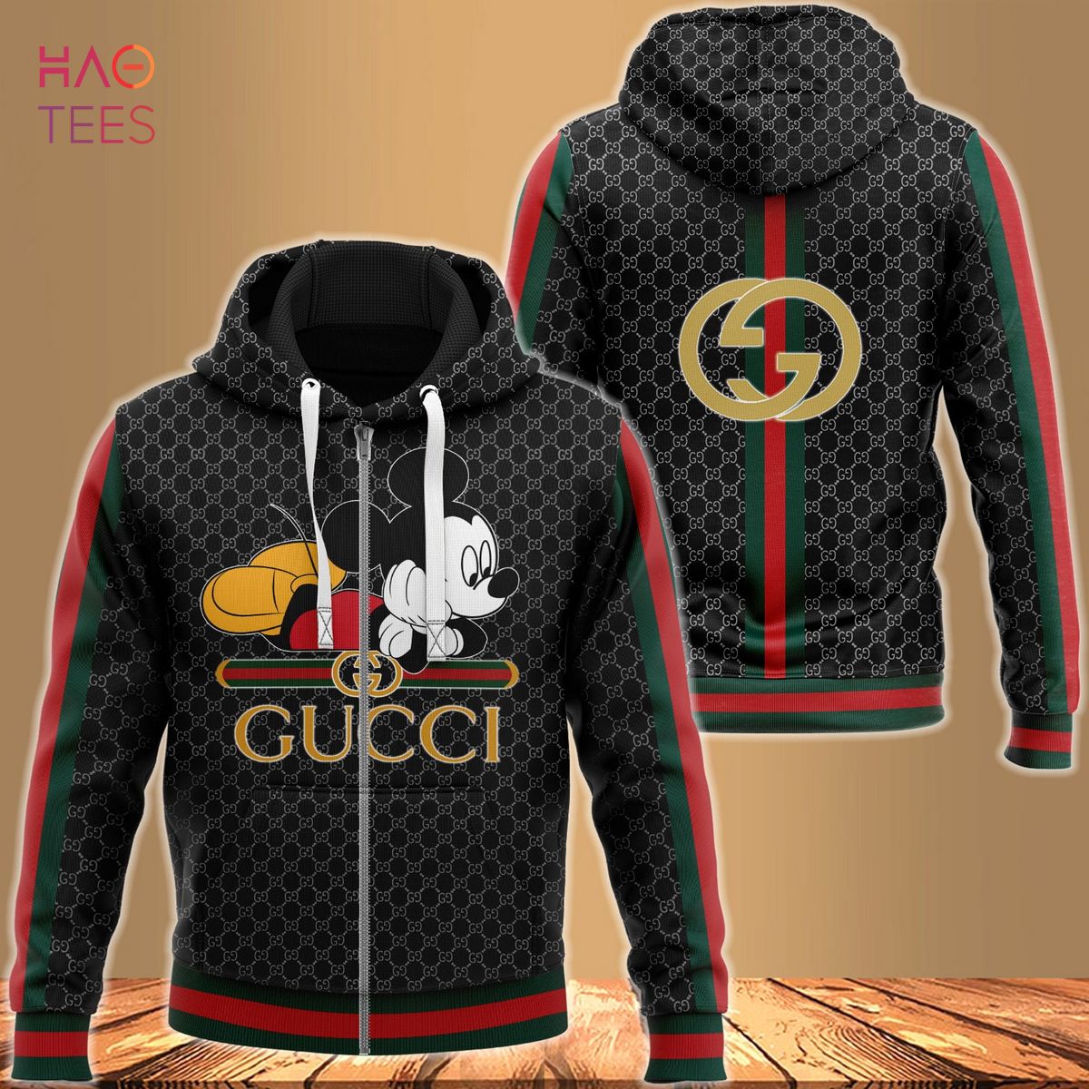 HOT Gucci Diney Mickey Luxury 3D Hoodie Limited Edition Luxury Store