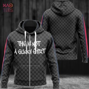 HOT Gucci Full Black Luxury 3D Hoodie POD Design