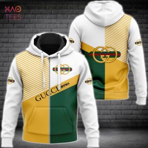 HOT Gucci Gold Green White Luxury Hoodie Limited Edition